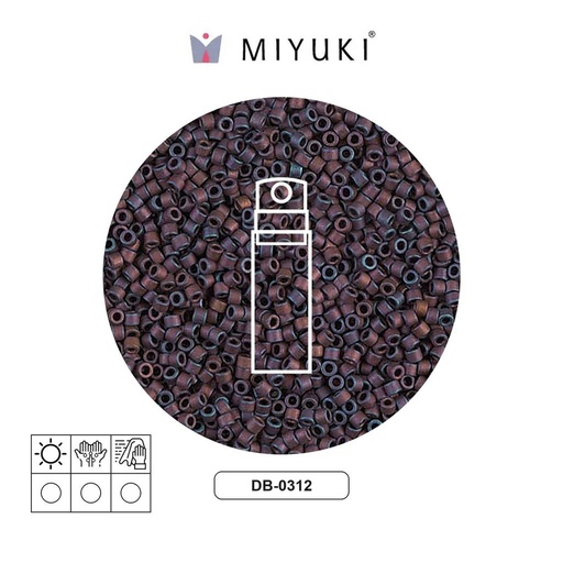 [02602] Miyuki delica 11/0 DB0312 mate metalizado copper x 10g