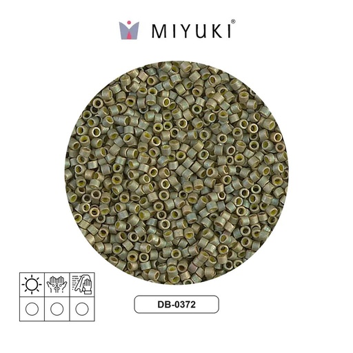 [32200] Miyuki delica 11/0 DB0372 opaco claro verde satinado x 50g