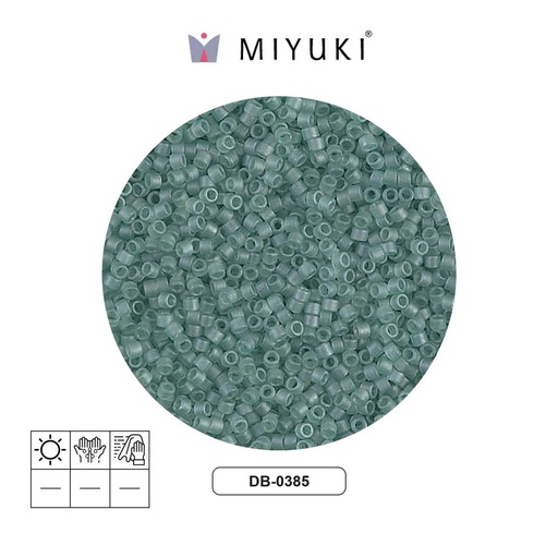 [28261] Miyuki delica 11/0 DB0385 azul verde satinado x 50g