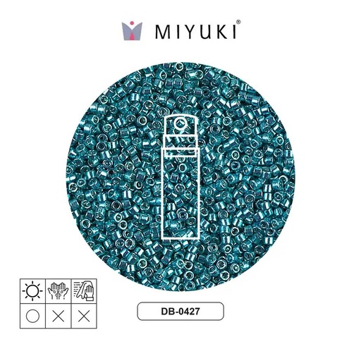 [14075] Miyuki delica 11/0 DB0427 galvanizado oscuro azul x 10g