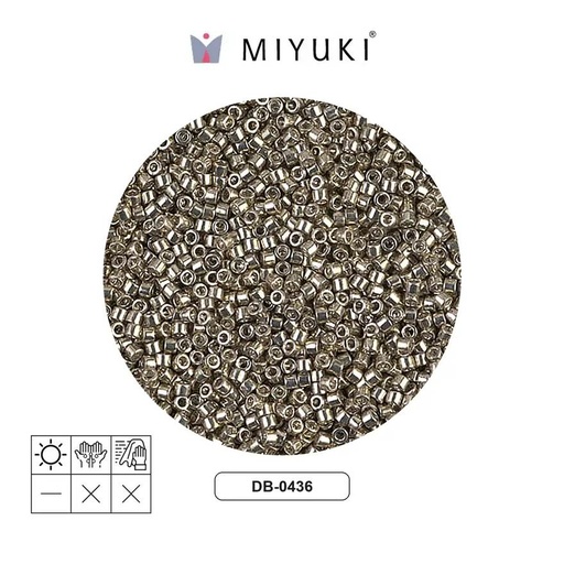 [22691] Miyuki delica 11/0 DB0436 galvanized pewter x 250g