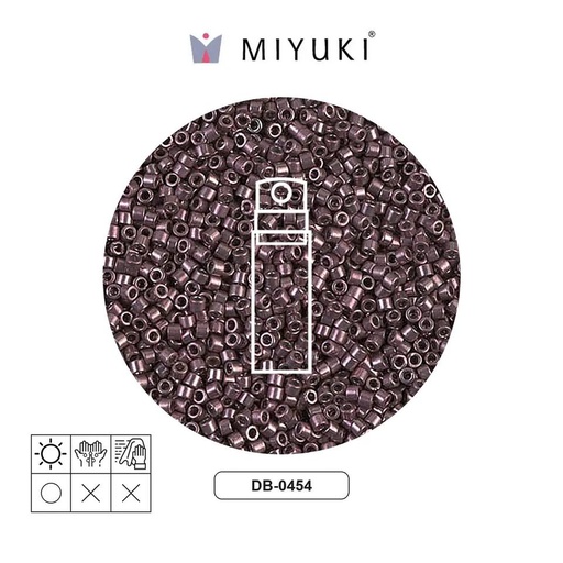 [14094] Miyuki delica 11/0 DB0454 galvanized smoky amethyst x 10g