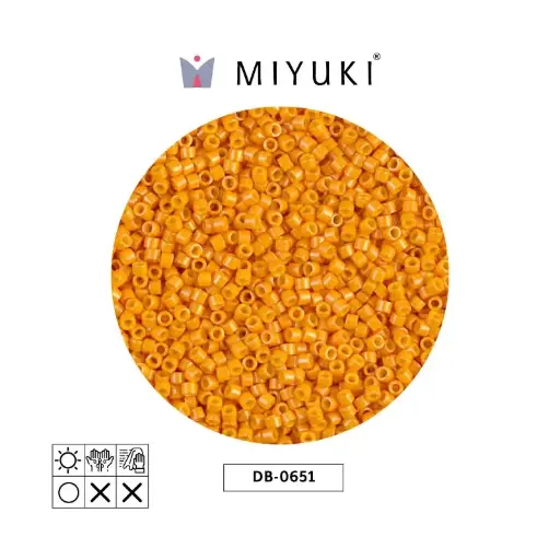 [00080] Miyuki delica 11/0 DB0651 opaque squash x 50gr