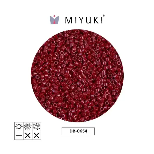 [28143] Miyuki delica 11/0 DB0654 opaco marron x 50g