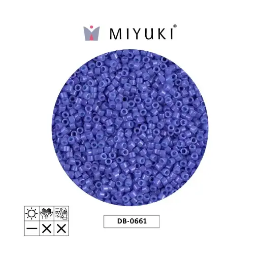 [27292] Miyuki delica 11/0 DB0661 opaco azul morado x 50g
