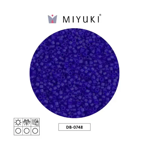 [27281] Miyuki delica 11/0 DB0748 matte transparent cobalt x 50g