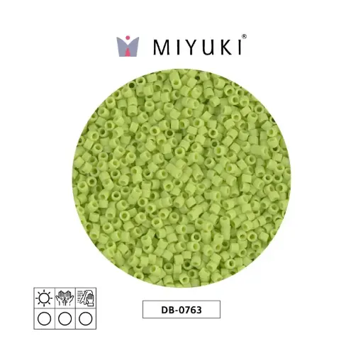 [00180] Miyuki delica 11/0 DB0763 chartreuse op matt x 50g