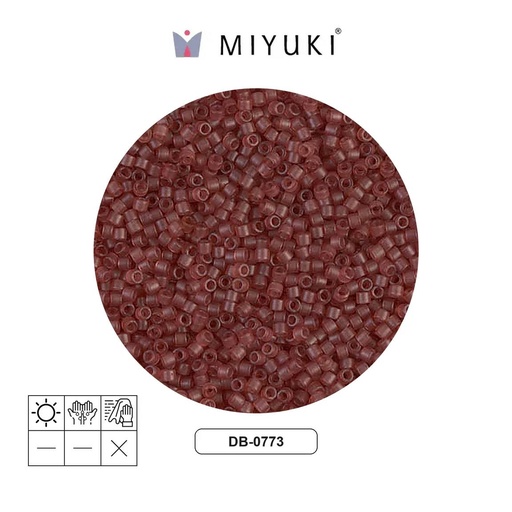 [28048] Miyuki delica 11/0 DB0773 frosted transparent berry x 50g