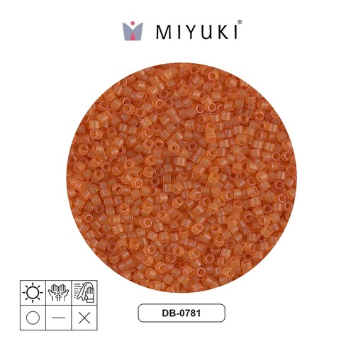 [28766] Miyuki delica 11/0 DB0781 mate transparente amarillo x 50g
