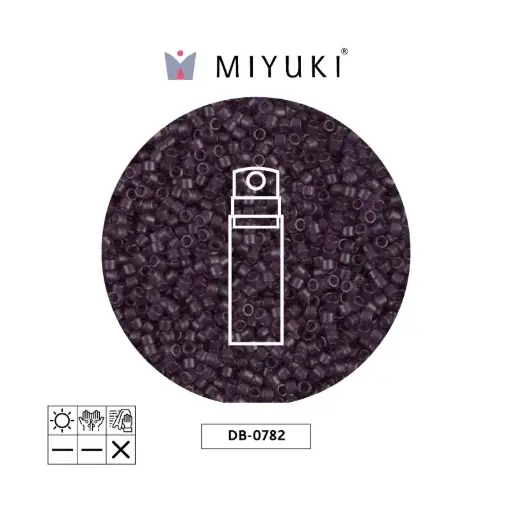 [15498] Miyuki delica 11/0 DB0782 mate transparente plum x 10g