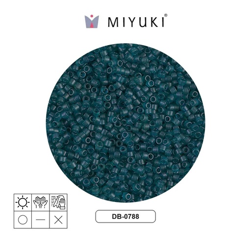 [23942] Miyuki delica 11/0 DB0788 mate tran azul z x 250g