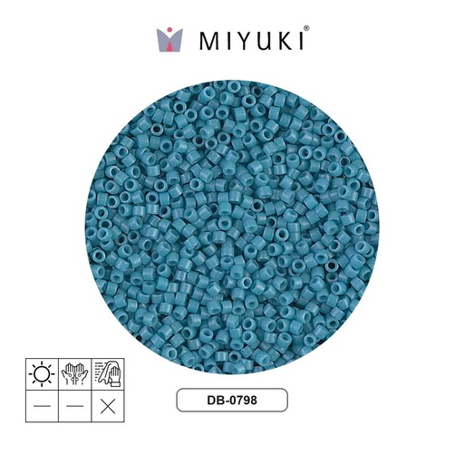 [29481] Miyuki delica 11/0 DB0798 matte opaque capri x 250g