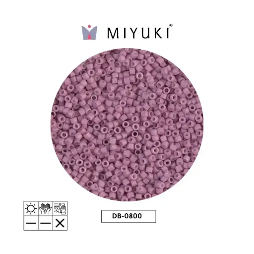 [25556] Miyuki delica 11/0 DB0800 frosted opaque antique rose x 50G