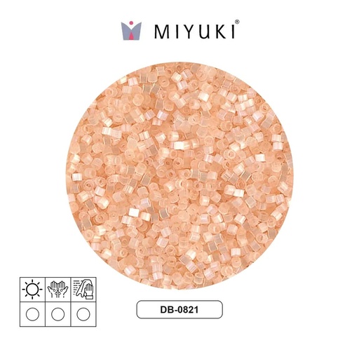 [27915] Miyuki delica 11/0 DB0821 pálido naranja satinado x 50g