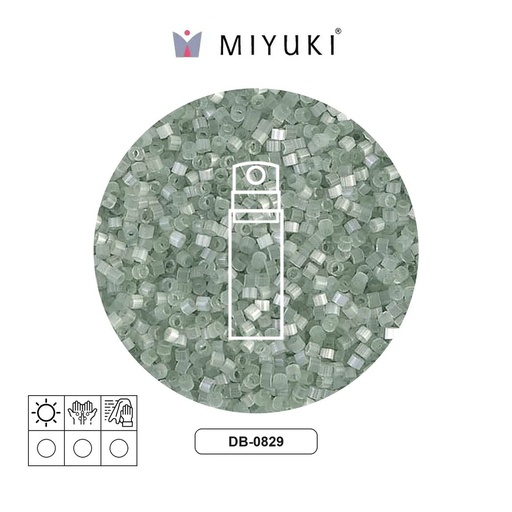 [31132] Miyuki delica 11/0 DB0829 green silk satin x 10g