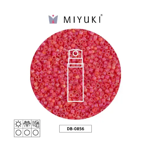 [30586] Miyuki delica 11/0 DB0856 matter light red AB x 10gr
