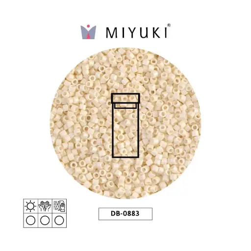 [28433] Miyuki delica 11/0 DB0883 matte op cream AB x 3g
