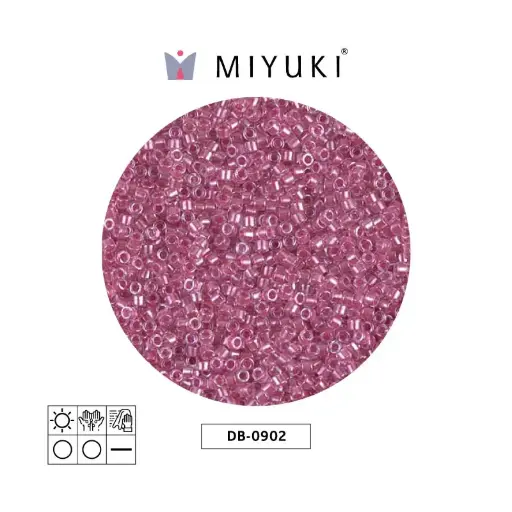 [27048] Miyuki delica 11/0 DB0902 sparkling peony link lined crystal x 50g