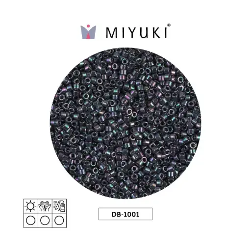 [07272] Miyuki delica 11/0 DB1001 metallic purple green x 50gr