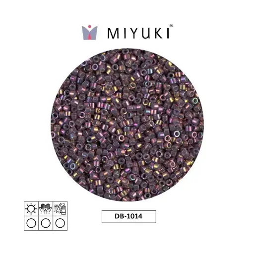 [26139] Miyuki delica 11/0 DB1014 violet/bronze AB x 50g