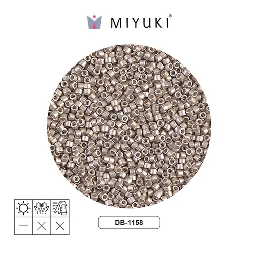 [11840] Miyuki delica 11/0 DB0042 dorado forrado cristal x 500g