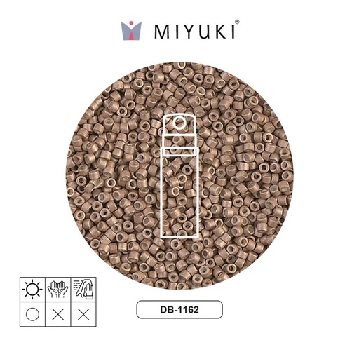 [16776] Miyuki delica 11/0 DB1162 galvanizado mate champagne x 10g