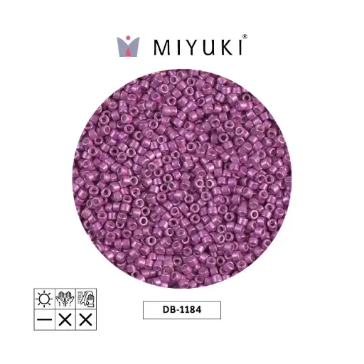 [01761] Miyuki delica 11/0 DB1184 galvanizado sf fucsia x 250g