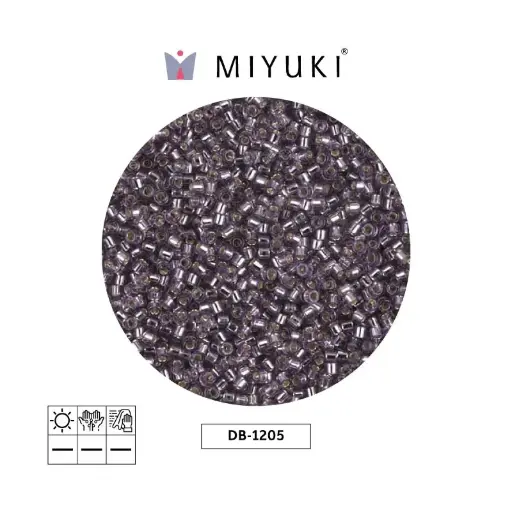 [27203] Miyuki delica 11/0 DB1205 silver lined light amethyst x 50g