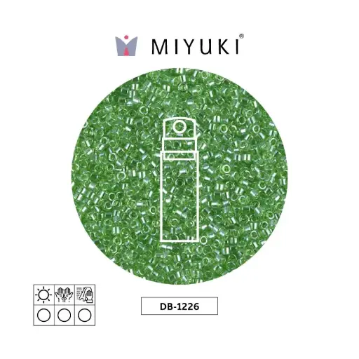 [23161] Miyuki delica 11/0 DB1226 transparent lime luster x 10g