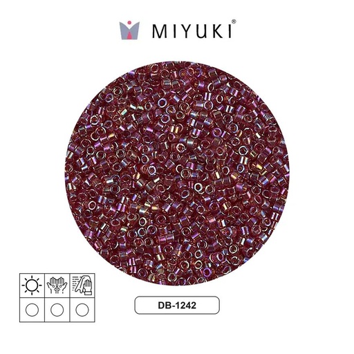 [27204] Miyuki delica 11/0 DB1242 transp. dark cranbery AB x 50g