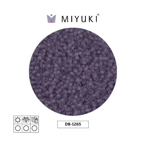 [09049] Miyuki delica 11/0 DB1265 matte transparent light amethyst x 50g