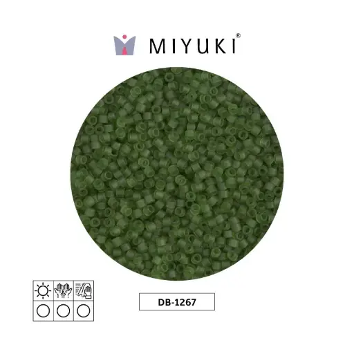 [22138] Miyuki delica 11/0 DB1267 mate transparente verde x 50g