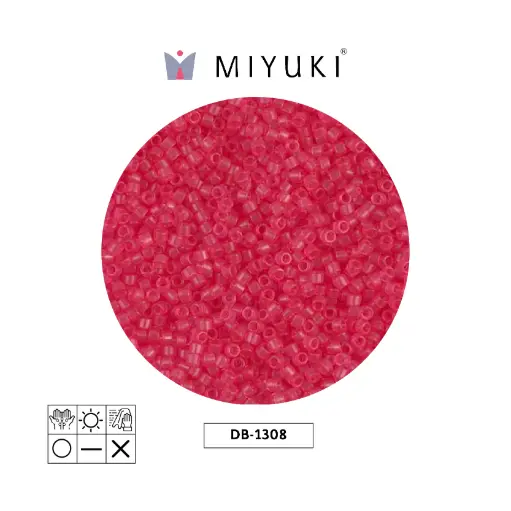 [26835] Miyuki delica 11/0 DB1308 transparent bubble gum pink x 50g