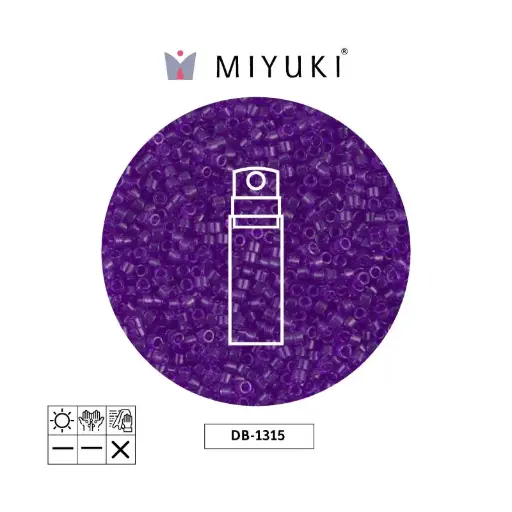 [31563] Miyuki delica 11/0 DB1315 transparent red violet x 50g