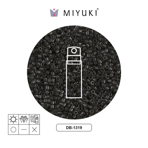 [01625] Miyuki delica 11/0 DB1319 transparent dark grey x 10g