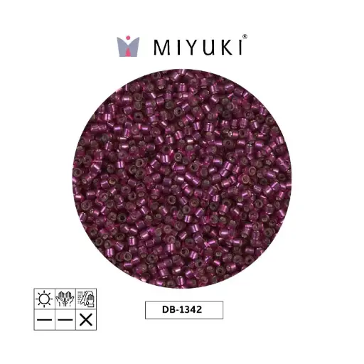 [17221] Miyuki delica 11/0 DB1342 silver lined rasperry x 50g