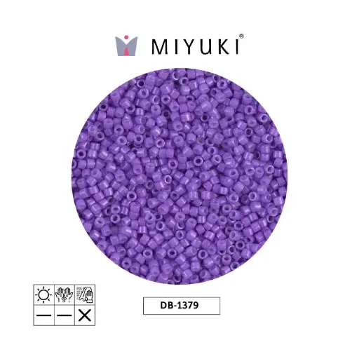 [31556] Miyuki delica 11/0 DB1379 opaco morado x 50g