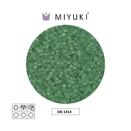 [21425] Miyuki delica 11/0 DB1414 transparente verdex50g