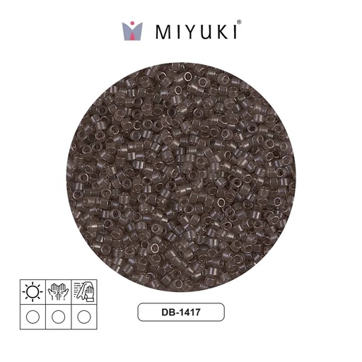 [08502] Miyuki delica 11/0 DB1417 transparente taupe x 50g