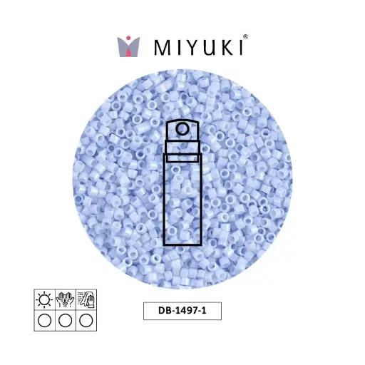 [15326] Miyuki delica 11/0 DB1497-1 opaco claro cielo azul x 10g
