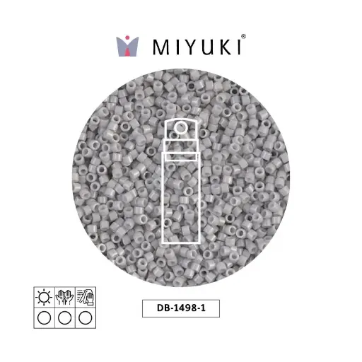 [04210] Miyuki delica 11/0 DB1498 opaque light smoke x 10g