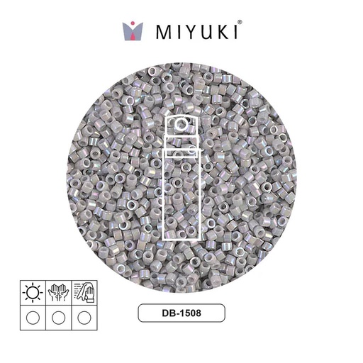 [25275] Miyuki delica 11/0 DB1508 opaco claro smoke AB x 10g