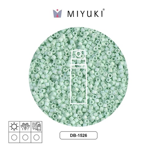 [01962] Miyuki delica 11/0 DB1526 matte opaque light mint x 10g