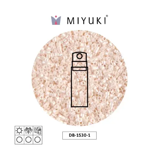 [15393] Miyuki delica 11/0 DB1530-1 opaco bisque blanco Ceylon perlado x 10g