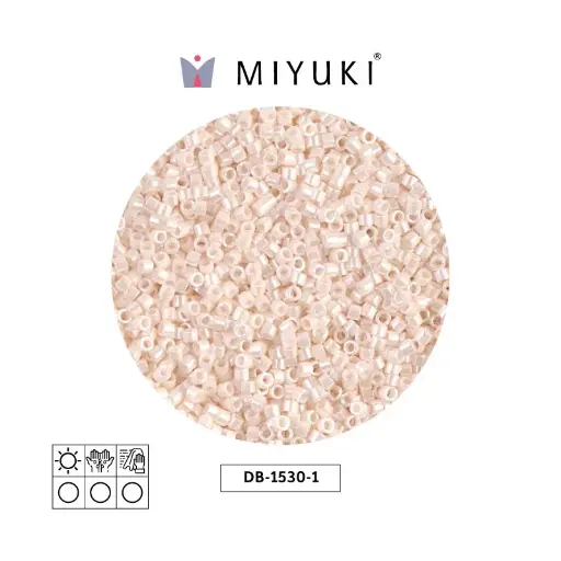 [28427] Miyuki delica 11/0 DB1530-1 opaco bisque blanco Ceylon perlado x 50g