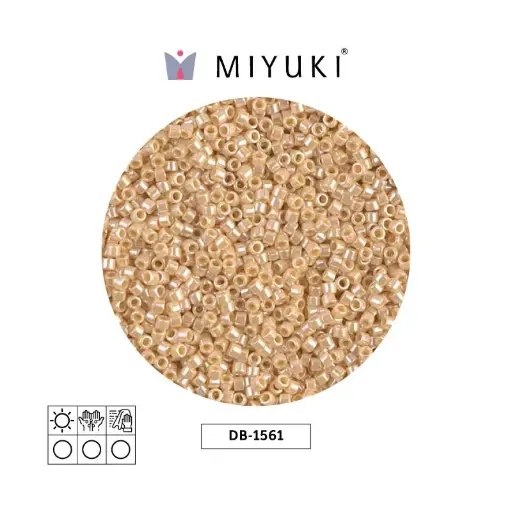 [28446] Miyuki delica 11/0 DB1561 opaco crema lusterr x 50g