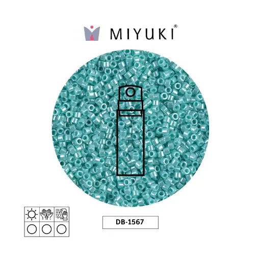 [15391] Miyuki delica 11/0 DB1567 opaque sea opal luster x 10g