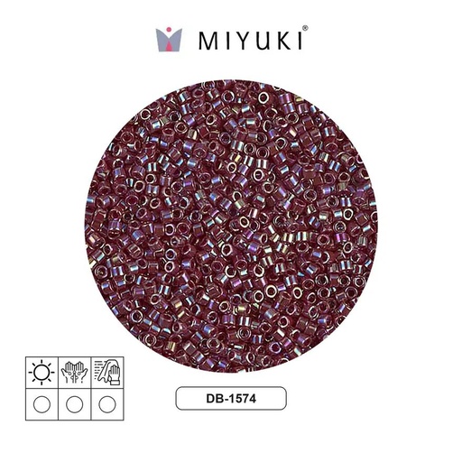 [22515] Miyuki delica 11/0 DB1574 opaco currant AB x 50g