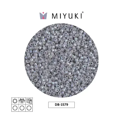 [28452] Miyuki delica 11/0 DB1579 opaque ghost grey AB x 50g