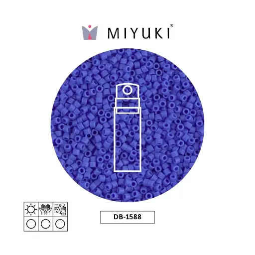 [01707] Miyuki delica 11/0 DB1588 opaco mate azul x 10gr